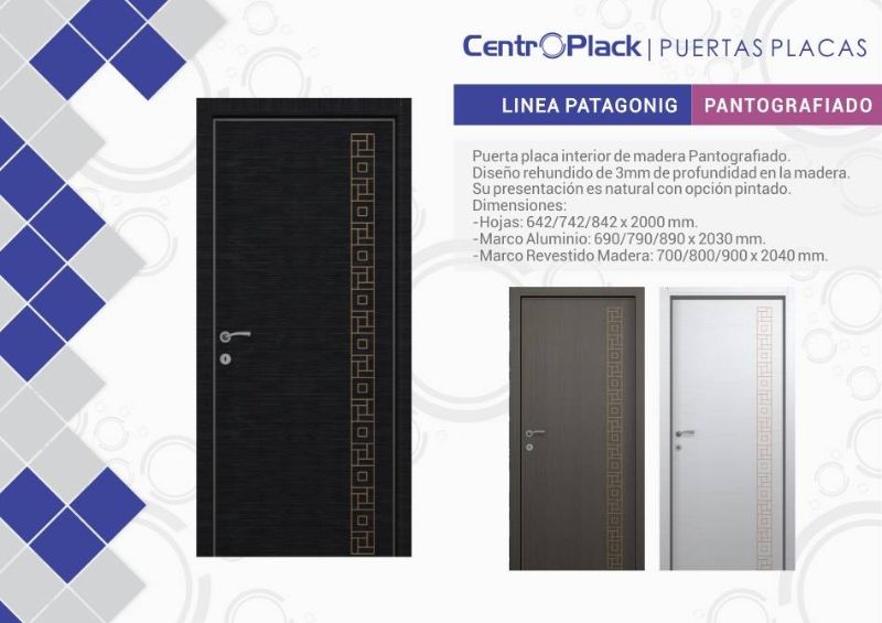 CentroPlack Puertas Placas - Línea Patagonic Pantografiado